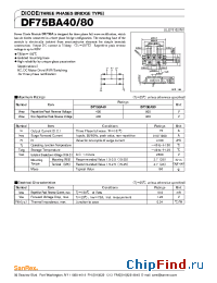 Datasheet DF75BA40 manufacturer SanRex
